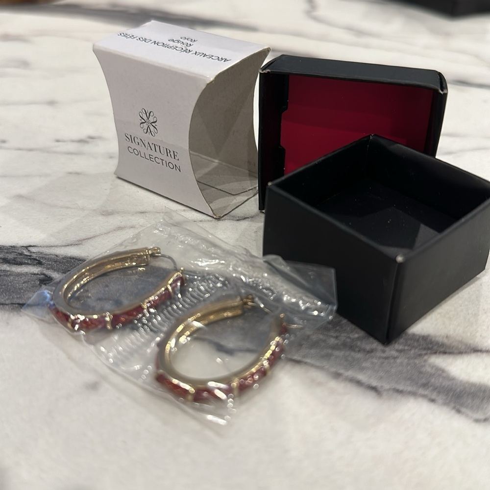 Holiday Party Hoop Earrings